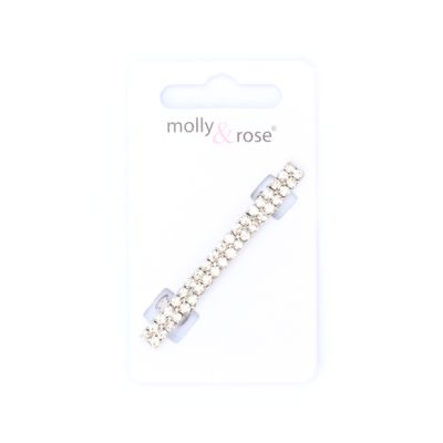 Crystal barrette clip 6.5cm