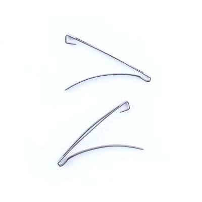 Open style barrette clips 6cm