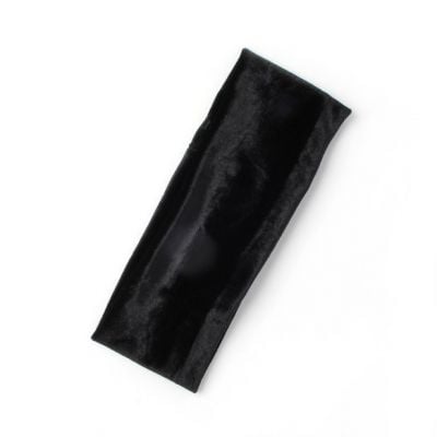 Black velvet bandeau 21x7cm