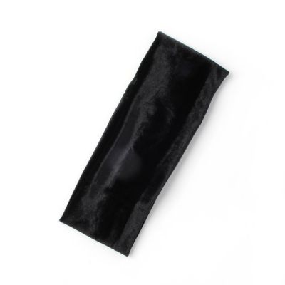 Black velvet bandeau 21x7cm