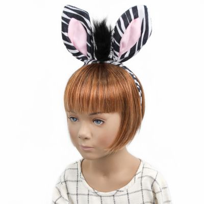 Zebra ears and tail dress up set