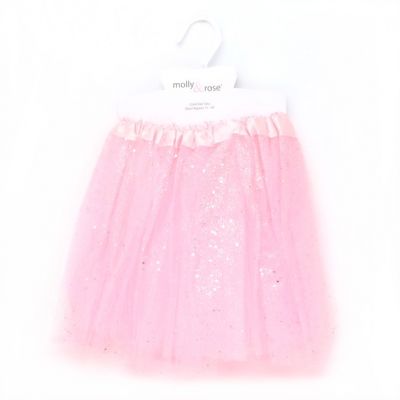 Pink glitter net tutu. Double layered. Child size