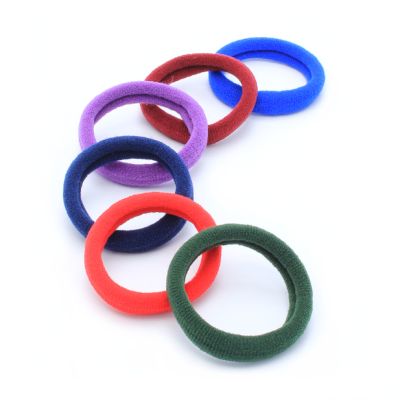 Jersey elastics -  School mix - Card of 6 - 8mm thick