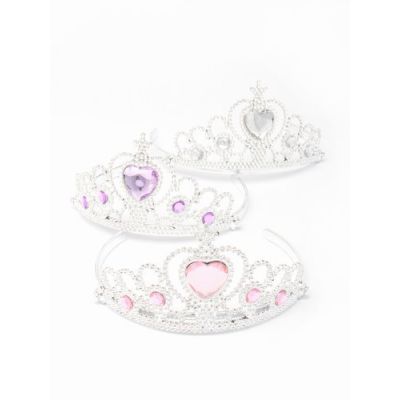 Plastic tiara with heart gem