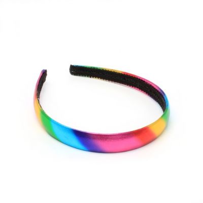 2cm wide rainbow aliceband