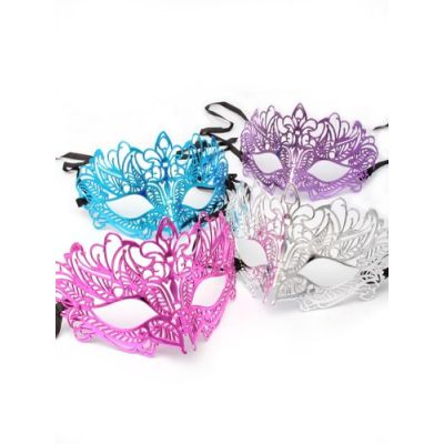 Metallic filigree masquerade mask