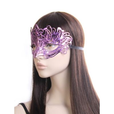 Metallic filigree masquerade mask