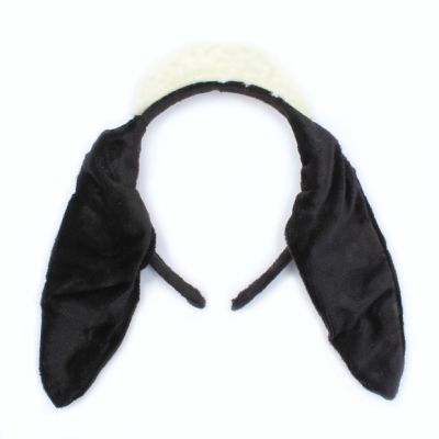 Black sheep ears aliceband with wool style top