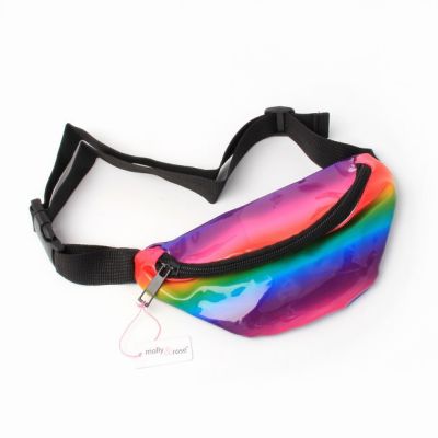 Children's PVC rainbow bum bag 17x10cm