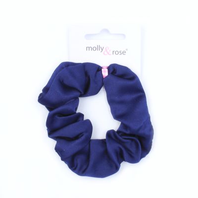 Small - Satin scrunchie in School colours. Dia.8cm