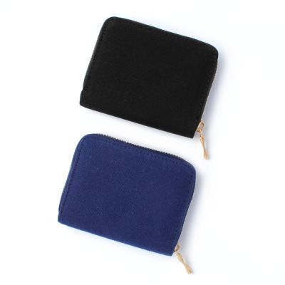 Fabric zip purse 11x9cm