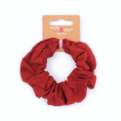 Regular - 100% Cotton scrunchie in School colours. Dia.10cm