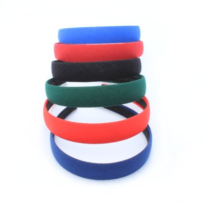 2.5cm wide cotton fabric aliceband in school colours