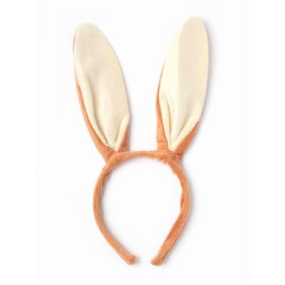 Brown fabric rabbit ears aliceband