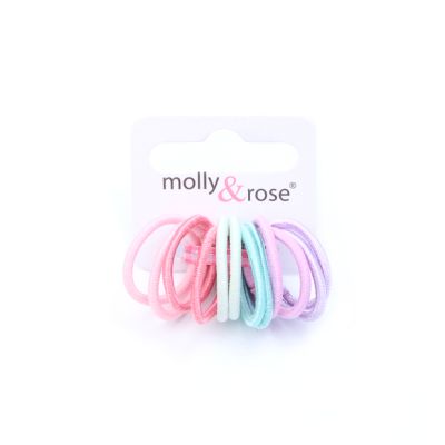 Mini elastics - Pastels - Card of 12 - 2mm thick