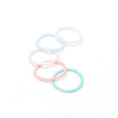 Shiny elastics - Pastels - Card of 10 - 3mm thick