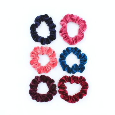 Small - Coloured velvet scrunchie. Dia.7cm