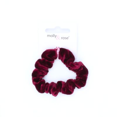 Small - Coloured velvet scrunchie. Dia.7cm