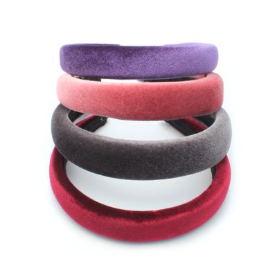 2.5cm Wide Velvet Padded Aliceband