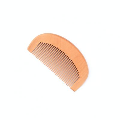 10cm curved wooden hair comb