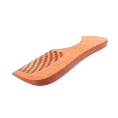 16cm wooden hair comb with handle