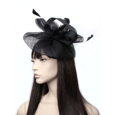 © Style Amelia. Large black fascinator on an aliceband