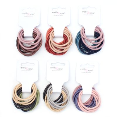 Elastics - Assorted - Card of 12 - 4mm thick