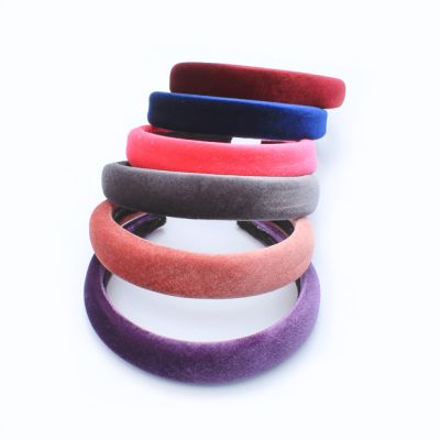 2.5cm wide velvet padded aliceband