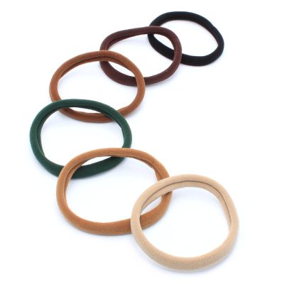 XL jersey elastics - Naturals - Card of 6 - 1cm thick
