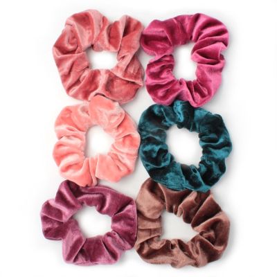 Regular - Velvet scrunchie in 6 colours. Dia.10cm