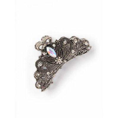 Vintage style ornate filigree clamp 7cm.