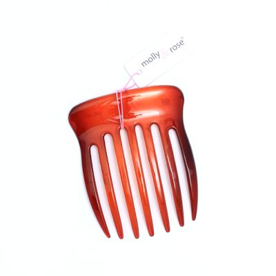 Tort wide toothed plastic side comb. 7cm