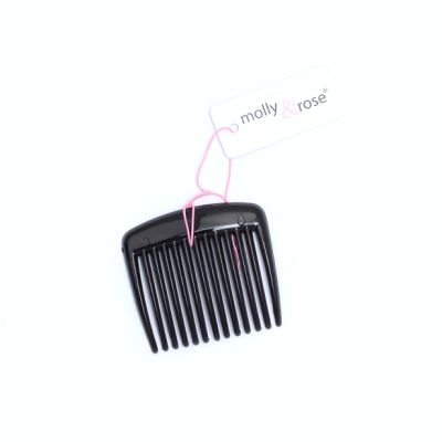 High quality black plastic side comb. 4.5cm