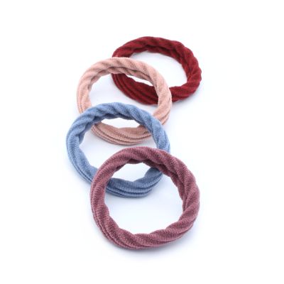 Textured elastics - Autumn mix - Card of 4 - 1cm thick