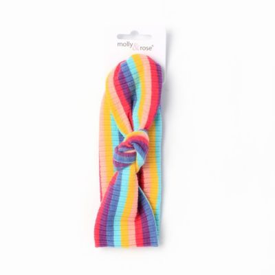 Childrens rainbow striped bandeau.