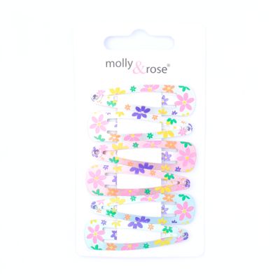 Card of 6 metallic daisy sleepies. 5cm