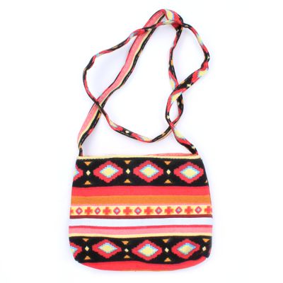 Geometric print hand bag. 23x17x5cm