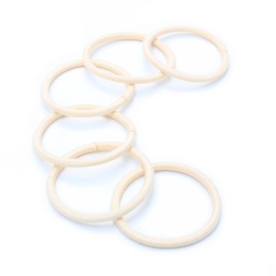 Organic cotton elastics - Blonde - Card of 6 - 4mm thick