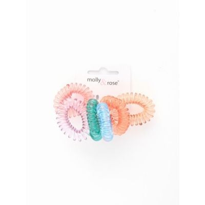 Small telephone elastics - Muted - Card of 6 - 1cm thick