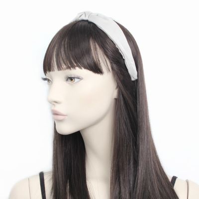 2.8cm wide satin knotted aliceband