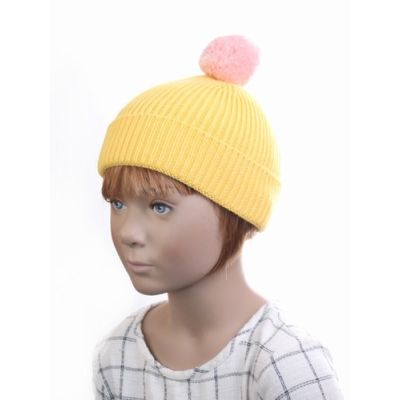 Childrens sized knitted bobble hat
