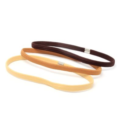 Elastic bandeau - Naturals - Card of 3 - 1cm thick