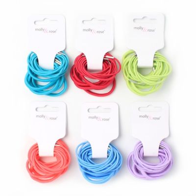 Elastics - Assorted - Card of 18 - Mixed thickness