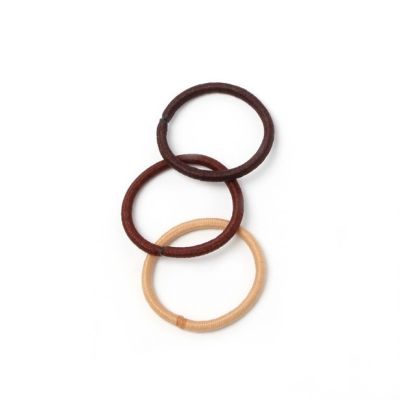 Mini elastics - Browns - Card of 12 - 2mm thick