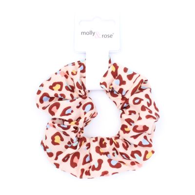 Regular - Leopard print scrunchie. Dia.10cm