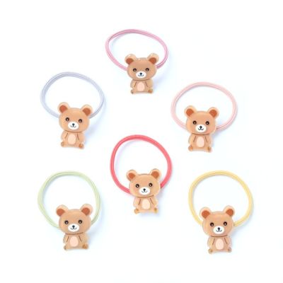 Card of 2 teddy bear bobble elastics
