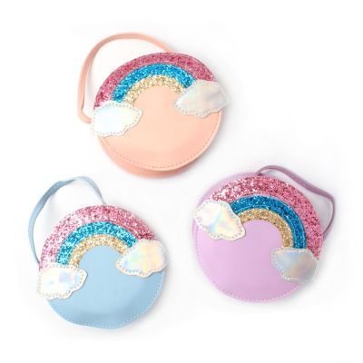 Childrens rainbow motif shoulder bag 13x6cm