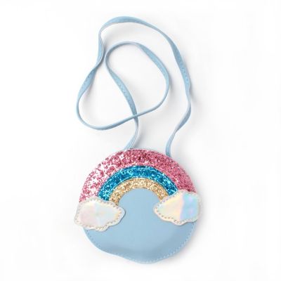 Childrens rainbow motif shoulder bag 13x6cm