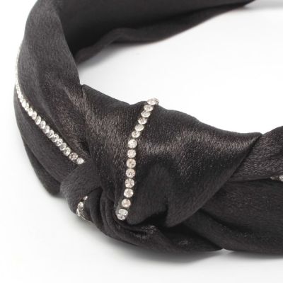 3cm wide Satin knotted top aliceband