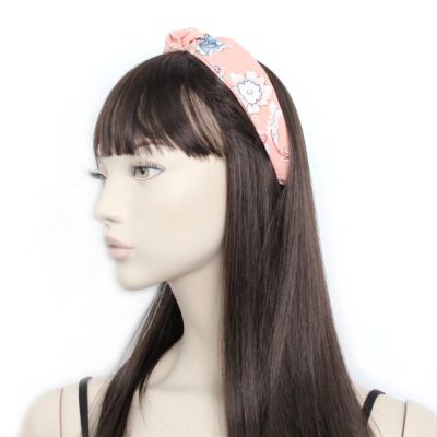 2.7cm wide floral print knotted top aliceband